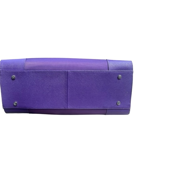 JOY Mangano Signature Tote in purple. Great for travel, business or weekend bag. - Picture 2 of 8